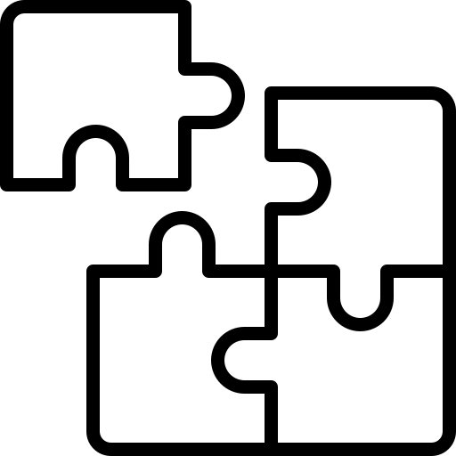 Flexible puzzle icon